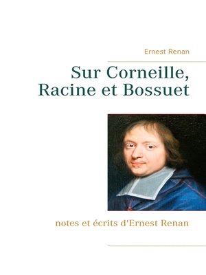 cover image of Sur Corneille, Racine et Bossuet